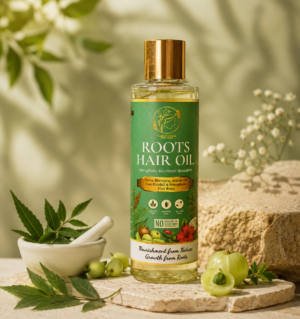 Ayurvedic Hair Oil for Hair Growth & Hair Fall Control | Neem, Bhringraj & Sesame Oil | Paraben & Mineral Oil Free, 200ml